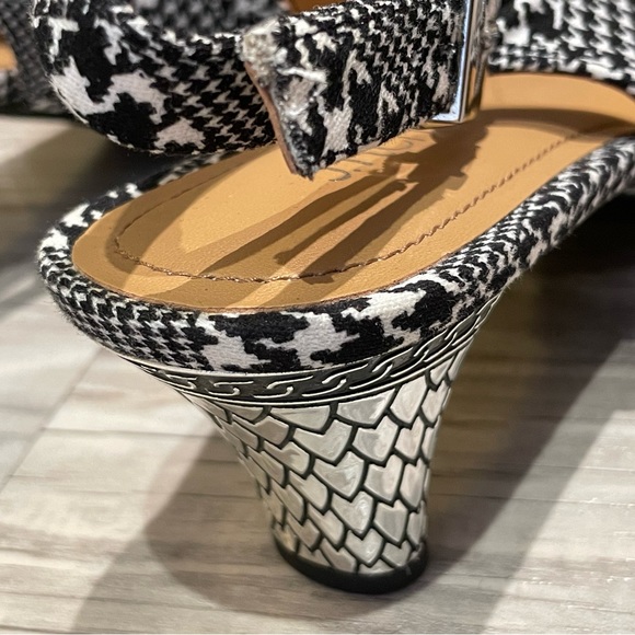 Brand New J. RENEE SLINGBACK MAYETTA PUMPS BLK & WHITE SZ 13 M - Picture 2 of 8